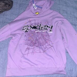 Sp5der Açaí Hoodie 'Purple'